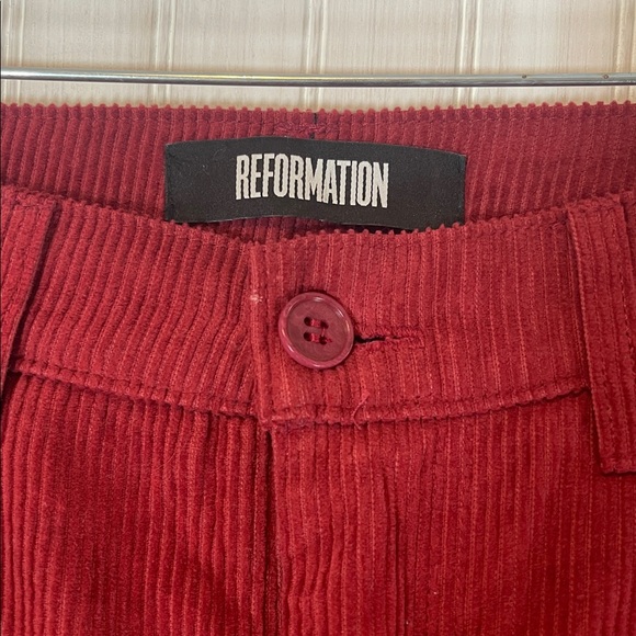 REFORMATION DILLION CORDUROY PANTS WIDE STRAIGHT 25 - Picture 4 of 5